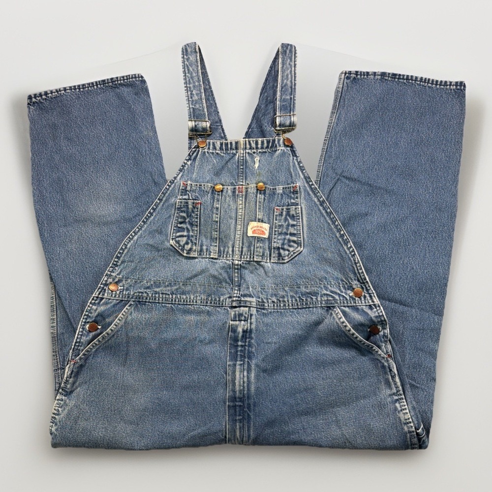 Round‎ House Brand Overalls Men's Size Denim Workwear Tag 42x30